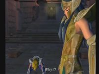 une photo d'Ã©cran de Saint Seiya - Le Sanctuaire sur Sony Playstation 2
